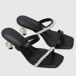 Milliotandco Kayly Open Toe Heels (Black) Shoes