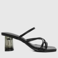 Milliotandco Lina Open Toe Heels (Black) Shoes