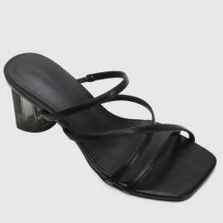 Milliotandco Lina Open Toe Heels (Black) Shoes