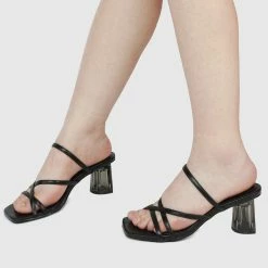 Milliotandco Lina Open Toe Heels (Black) Shoes