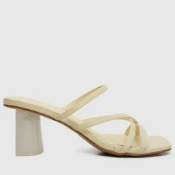 Milliotandco Lina Open Toe Heels (Yellow)
