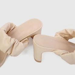 Milliot & Co Charmian Open Toe Heels (Wheat) Shoes