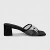 Milliotandco Earth Edit Hollie Open Toe Heels (Black)