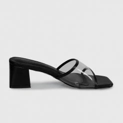 Milliotandco Earth Edit Hollie Open Toe Heels (Black)