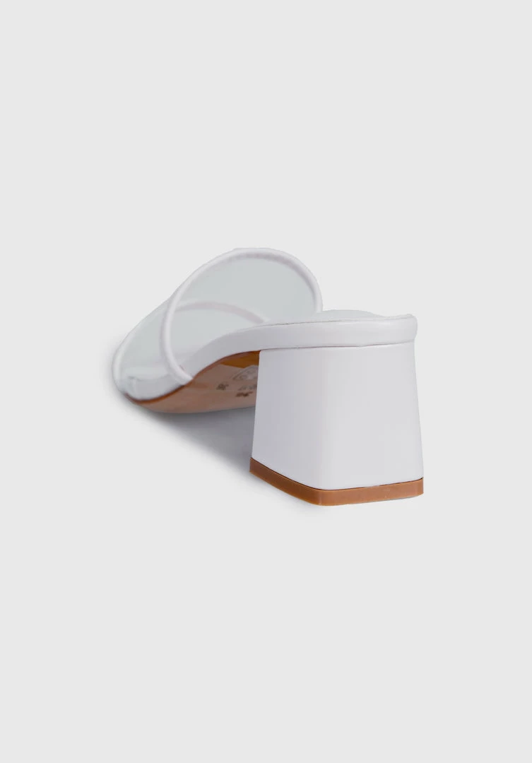 Milliotandco Shoes Earth Edit Hollie Open Toe Heels (White)