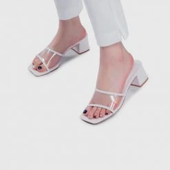 Milliotandco Shoes Earth Edit Hollie Open Toe Heels (White)