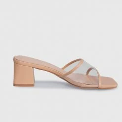 Milliotandco Earth Edit Hollie Open Toe Heels (Burlywood)