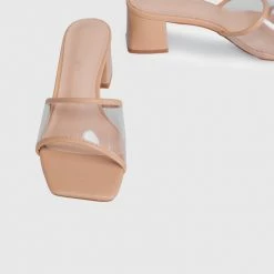 Milliotandco Earth Edit Hollie Open Toe Heels (Burlywood)