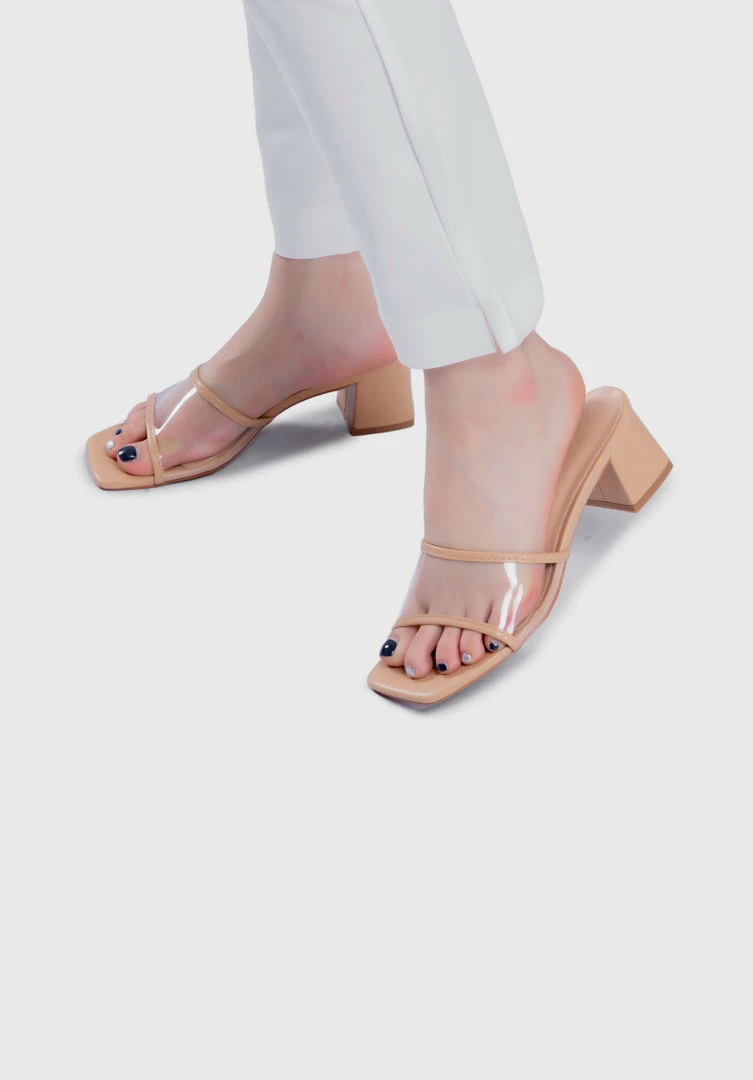 Milliotandco Earth Edit Hollie Open Toe Heels (Burlywood)