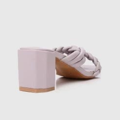 Milliotandco Disney Rapunzel Best Day Ever Braided Strap Heels Open Toe Heels (Thistle)