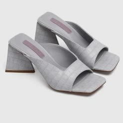 Milliotandco Nurita Harith Hanne Open Toe Heels (Smoke)