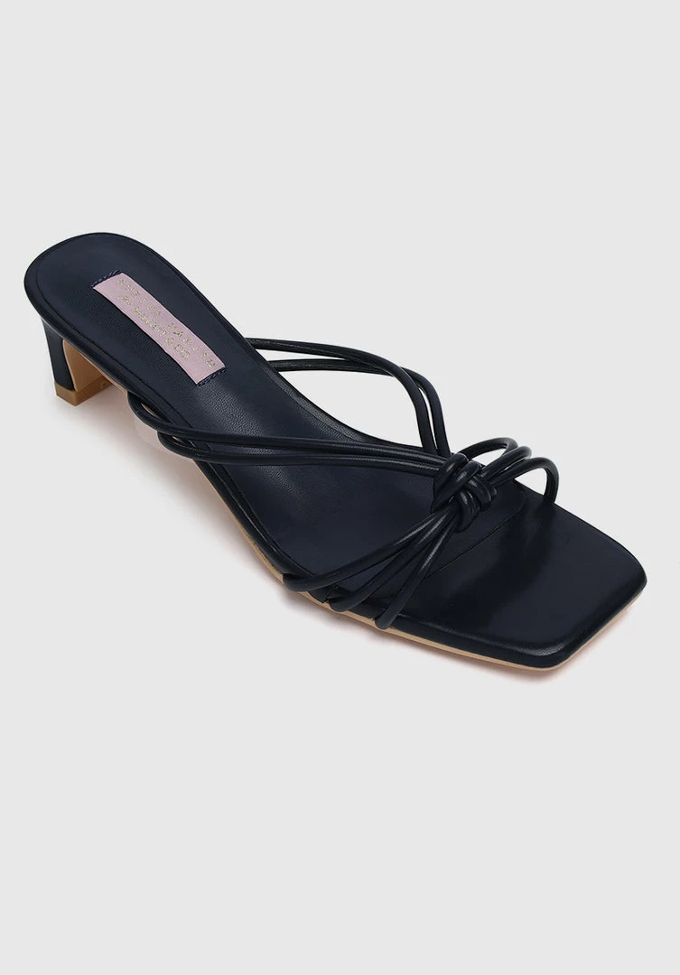 Milliotandco Shoes Nurita Harith Harriet Open Toe Heels (Navy)