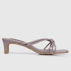 Milliotandco Nurita Harith Harriet Open Toe Heels (Thistle)