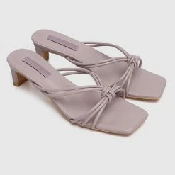 Milliotandco Nurita Harith Harriet Open Toe Heels (Thistle)