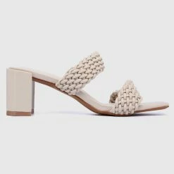 Milliotandco Shoes Elegant Open Toe Heels (Beige)