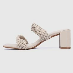 Milliotandco Shoes Elegant Open Toe Heels (Beige)