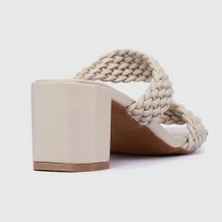 Milliotandco Shoes Elegant Open Toe Heels (Beige)