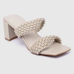 Milliotandco Shoes Elegant Open Toe Heels (Beige)