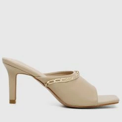 Milliotandco On-point Open Toe Heels (Brown)