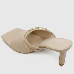 Milliotandco On-point Open Toe Heels (Brown)