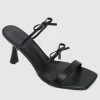 Milliotandco Shoes Katrina Open Toe Heels (Black)