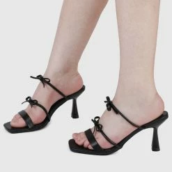 Milliotandco Shoes Katrina Open Toe Heels (Black)