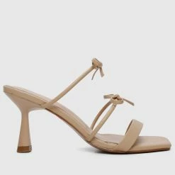 Milliotandco Katrina Open Toe Heels (Brown) Shoes