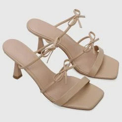 Milliotandco Katrina Open Toe Heels (Brown) Shoes