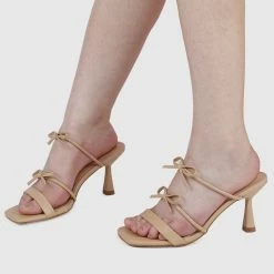 Milliotandco Katrina Open Toe Heels (Brown) Shoes