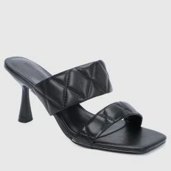 Milliotandco Jamie Open Toe Heels (Black)