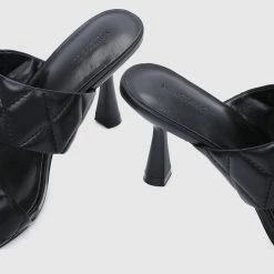 Milliotandco Jamie Open Toe Heels (Black)