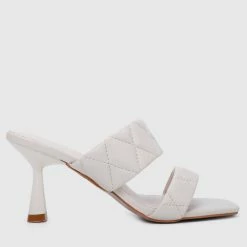 Milliotandco Jamie Open Toe Heels (White)