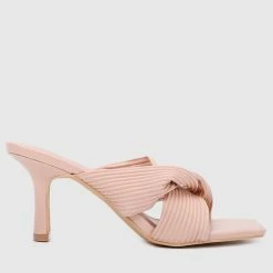 Milliotandco Sapphire Open Toe Heels (Nude) Shoes