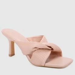 Milliotandco Sapphire Open Toe Heels (Nude) Shoes