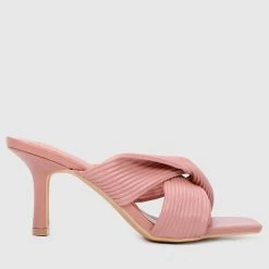 Milliotandco Sapphire Open Toe Heels (Pink) Shoes