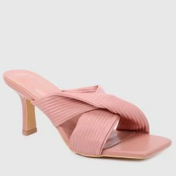 Milliotandco Sapphire Open Toe Heels (Pink) Shoes