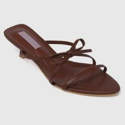 Milliotandco Shoes Nurita Harith Halyn Open Toe Heels (Pecan)