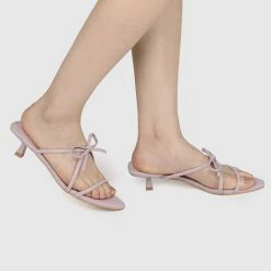 Milliotandco Nurita Harith Halyn Open Toe Heels (Thistle)