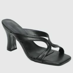 Milliotandco Helen Open Toe Heels (Black)