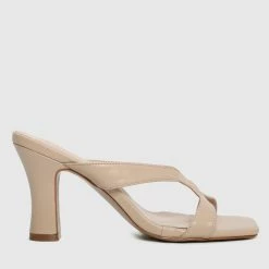 Milliotandco Shoes Helen Open Toe Heels (Nude)