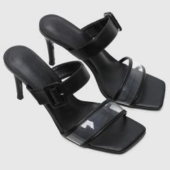 Milliotandco Calida Open Toe Heels (Black)