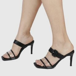 Milliotandco Calida Open Toe Heels (Black)