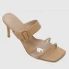 Milliotandco Calida Open Toe Heels (Brown) Shoes