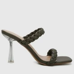 Milliotandco Isleen Open Toe Heels (Green)