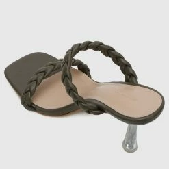 Milliotandco Isleen Open Toe Heels (Green)