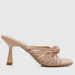 Milliotandco Jaynie Open Toe Heels (Nude) Shoes