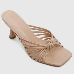 Milliotandco Jaynie Open Toe Heels (Nude) Shoes