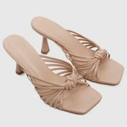 Milliotandco Jaynie Open Toe Heels (Nude) Shoes