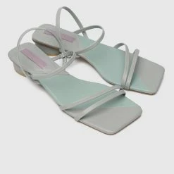 Milliotandco Nurita Harith Huda Open Toe Heels (Sea Green) Shoes
