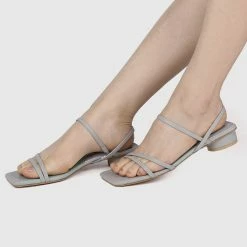 Milliotandco Nurita Harith Huda Open Toe Heels (Sea Green) Shoes